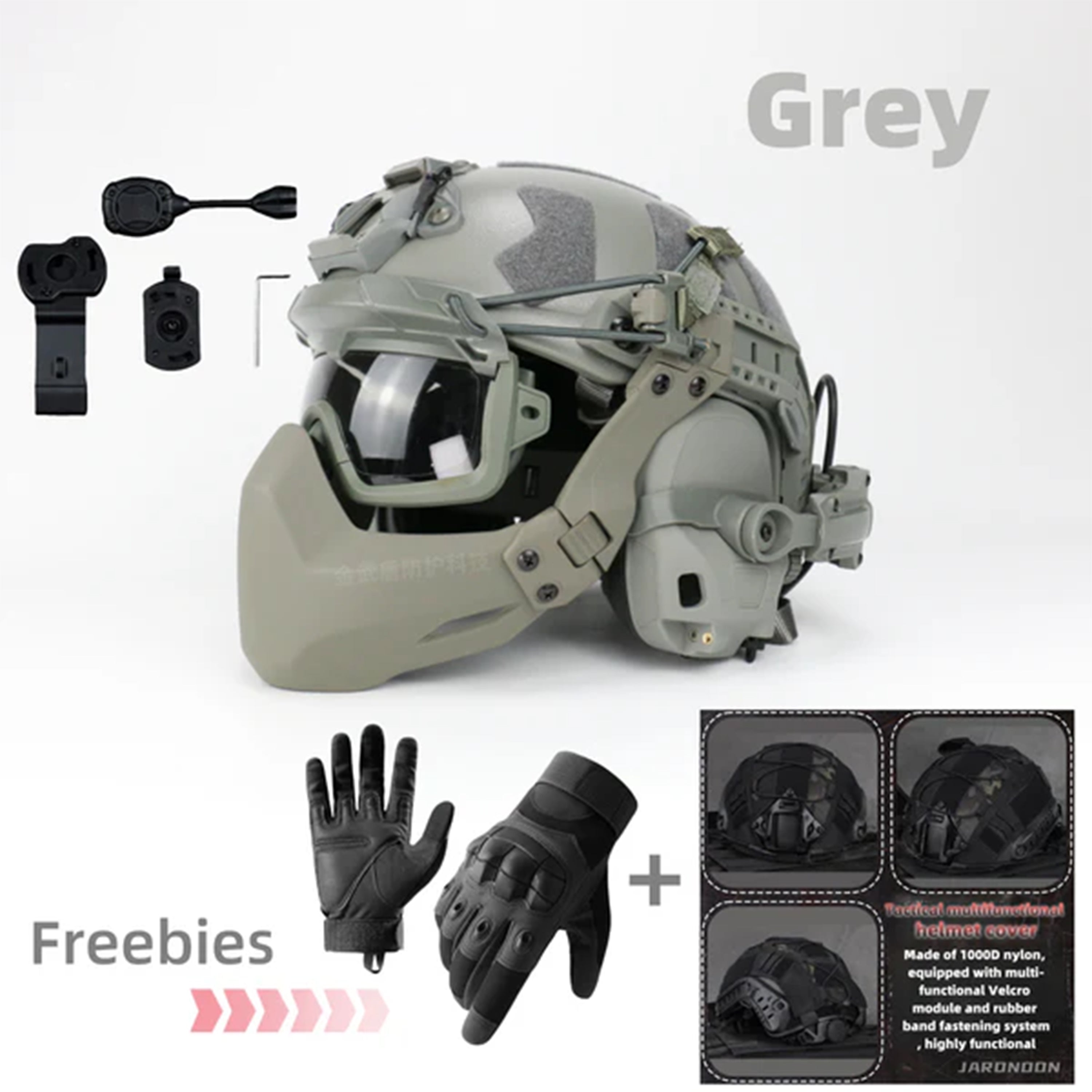 Tactical Riot Helmet Set FAST SF - 7 Piece