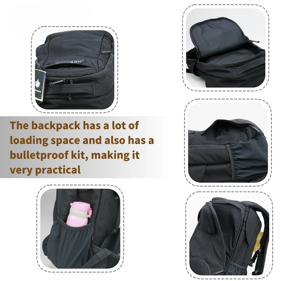 Bulletproof Backpack Cordura Material - NIJ IIIA