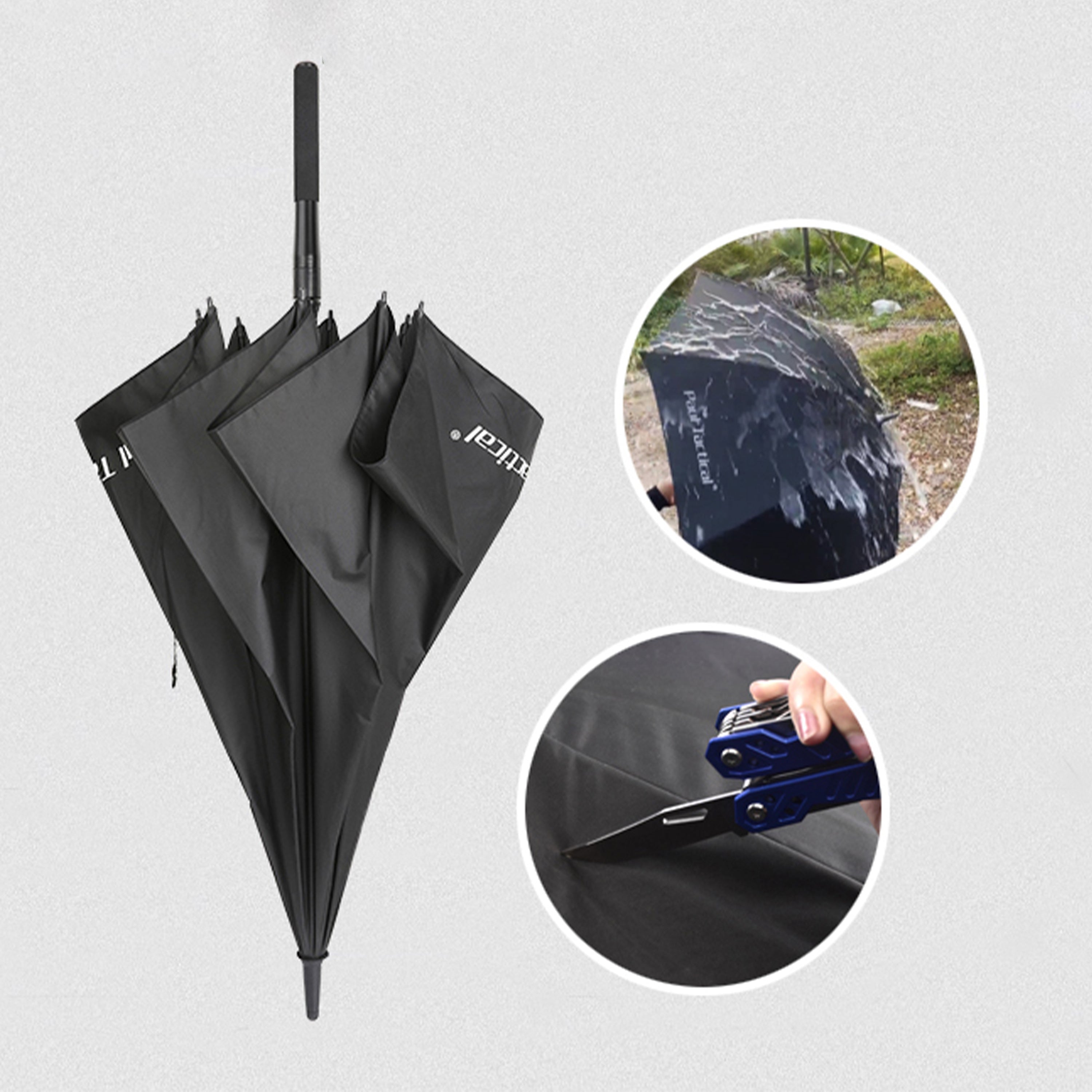 Tactical Stab Proof Baton Protection Umbrella - Golf Umbrella