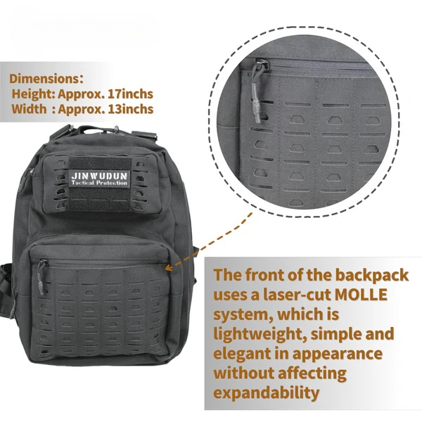 Bulletproof Backpack Nylon Material - NIJ IIIA