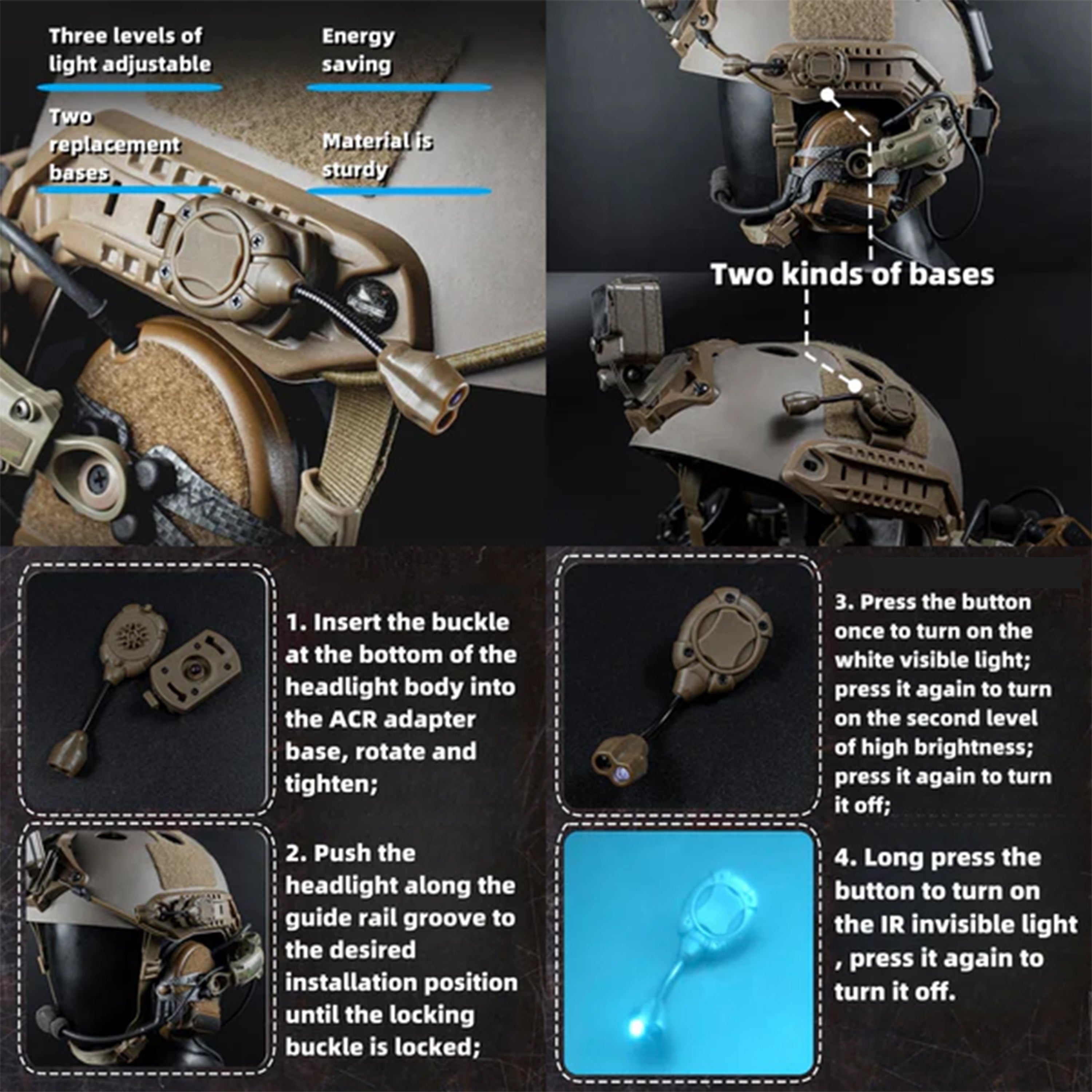 Tactical Riot Helmet Set FAST SF - 7 Piece
