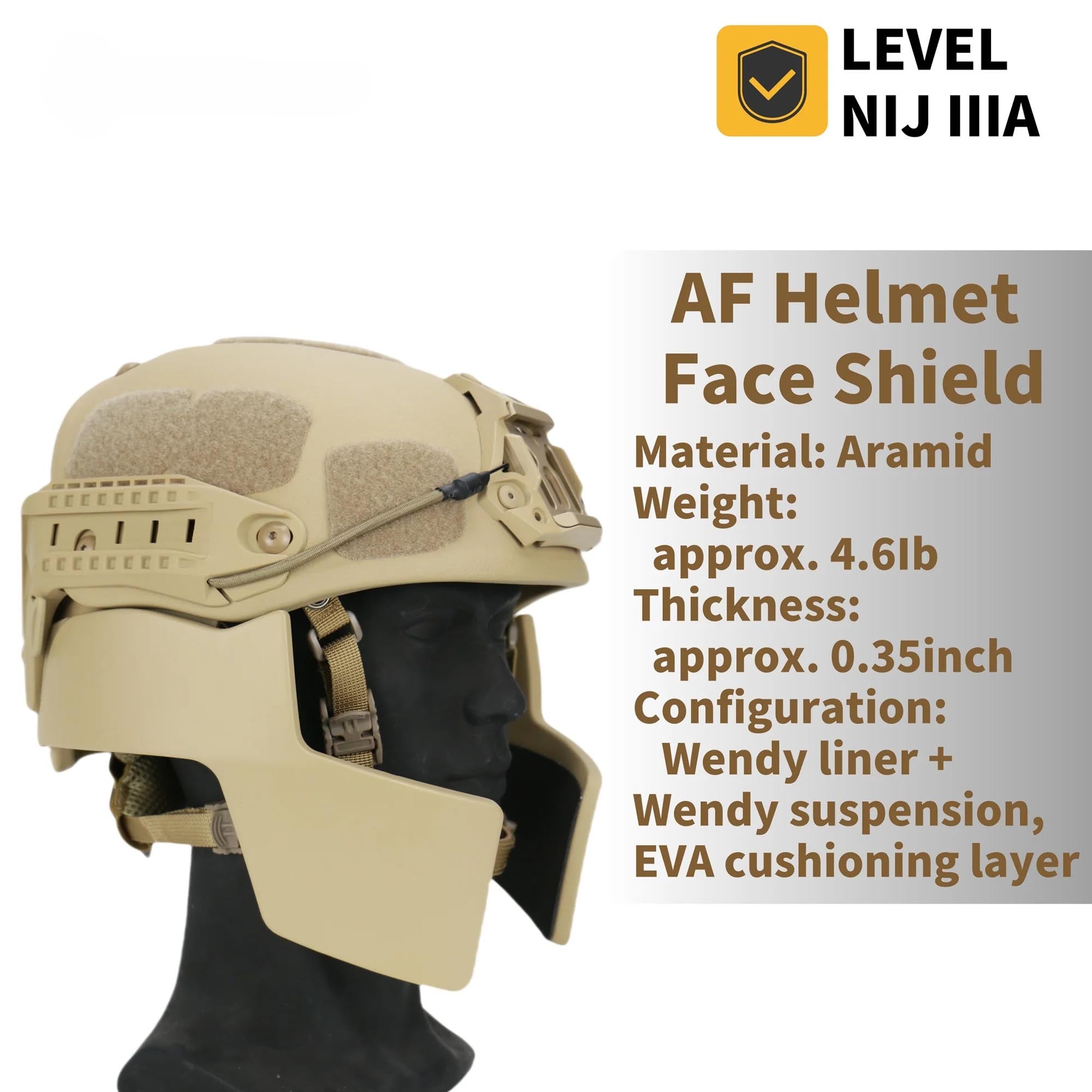 Bulletproof Helmet Set