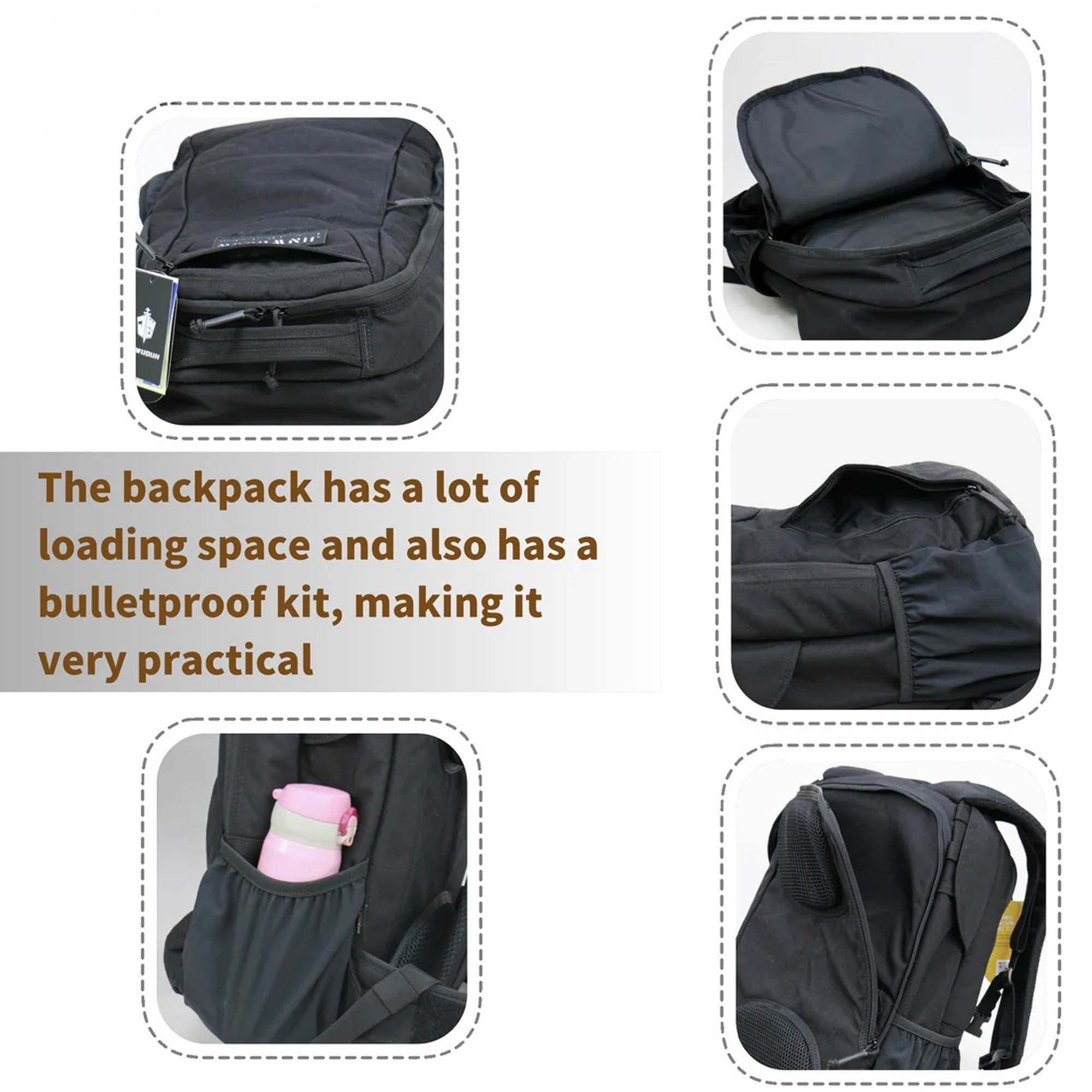 Bullet Proof Backpack Cordura Features