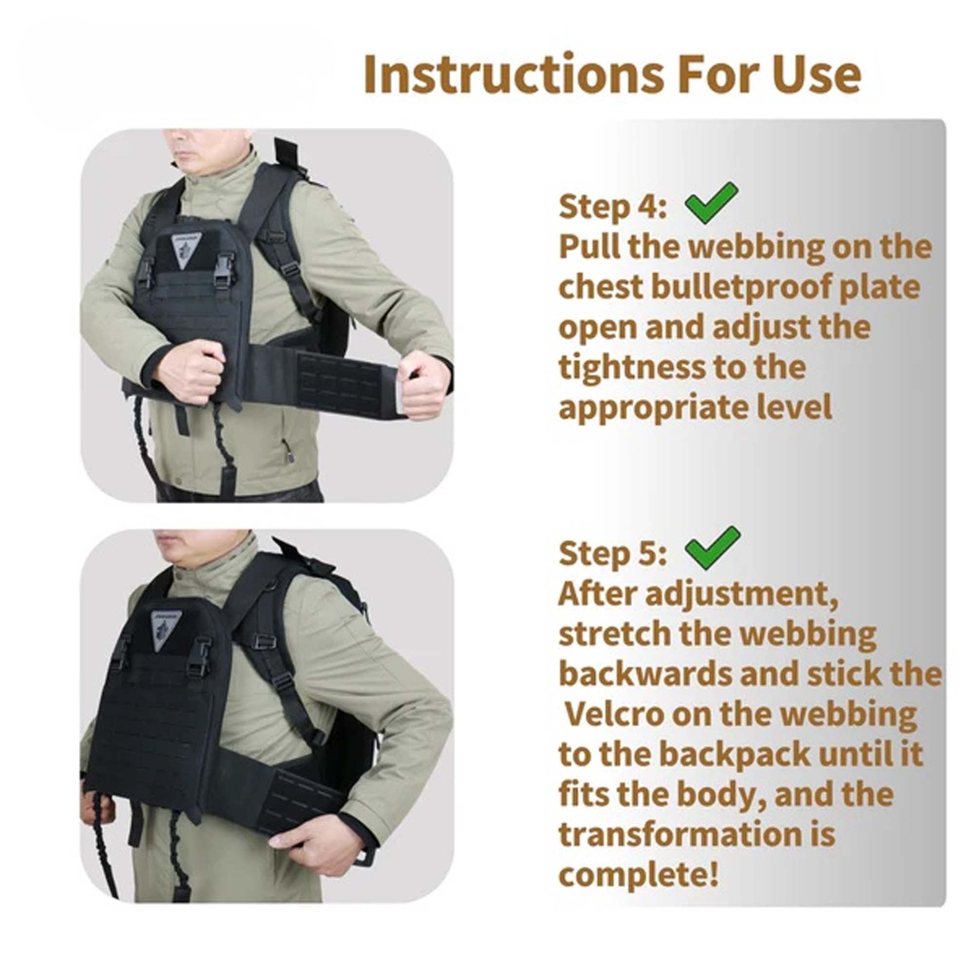 How to use Bullet Proof Backpack
