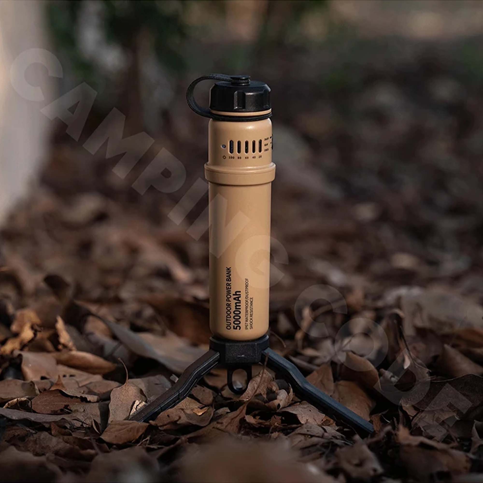 Capsule Portable Power Bank Camping Flashlight
