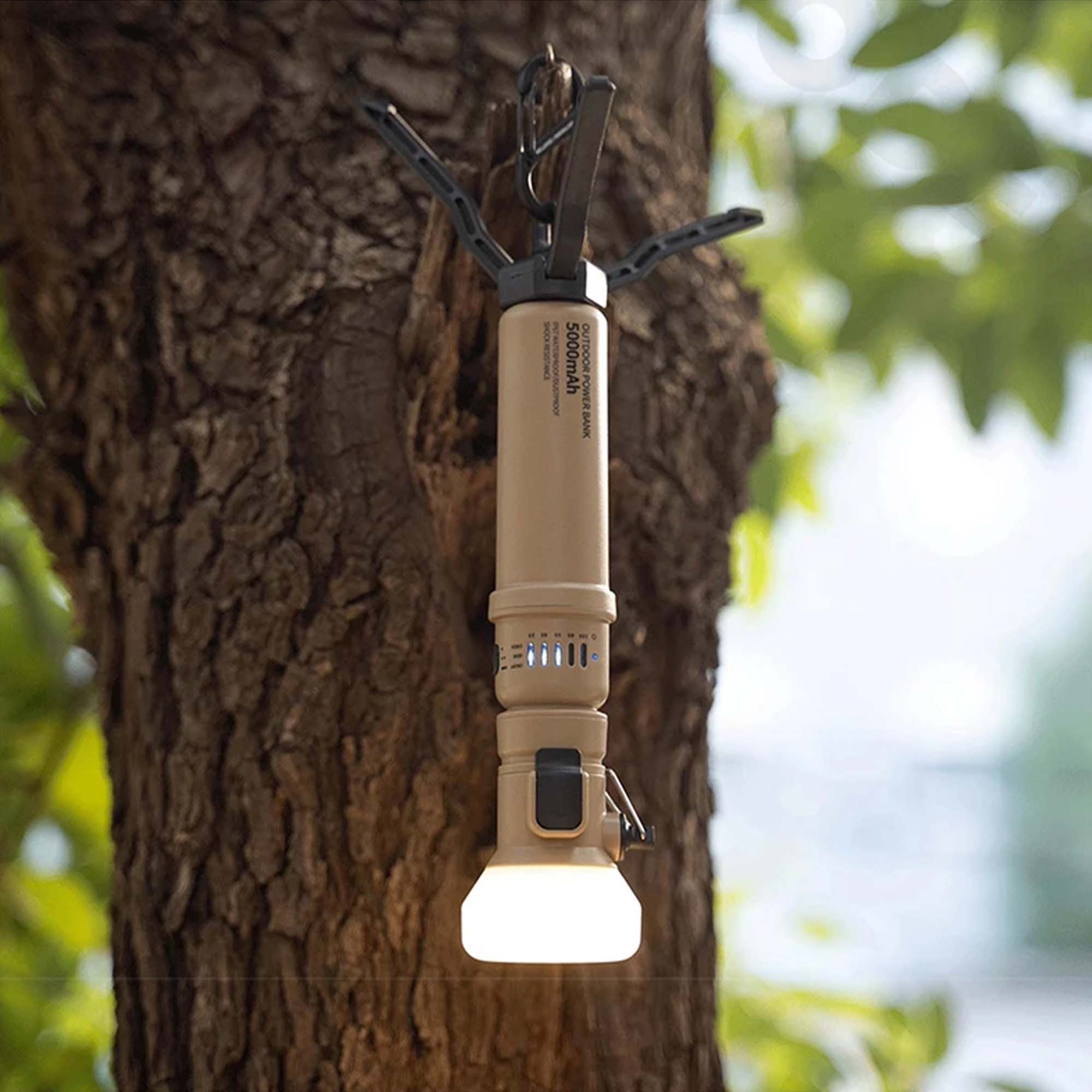 Capsule Portable Power Bank Camping Flashlight