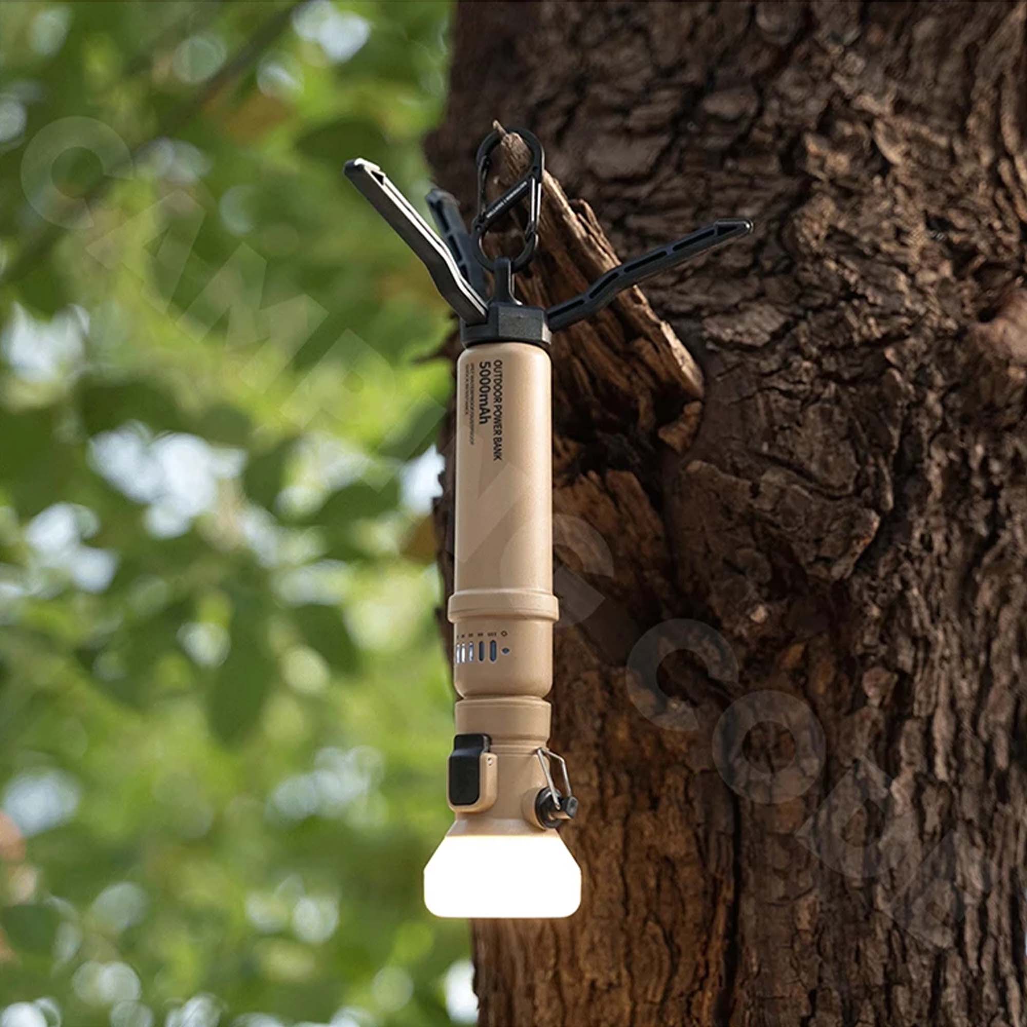 Capsule Portable Power Bank Camping Flashlight