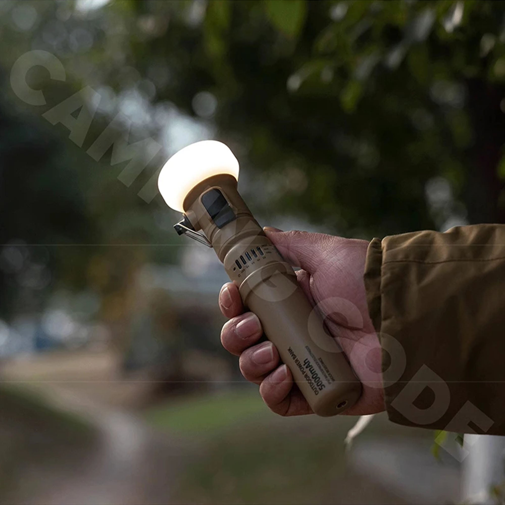 Capsule Portable Power Bank Camping Flashlight