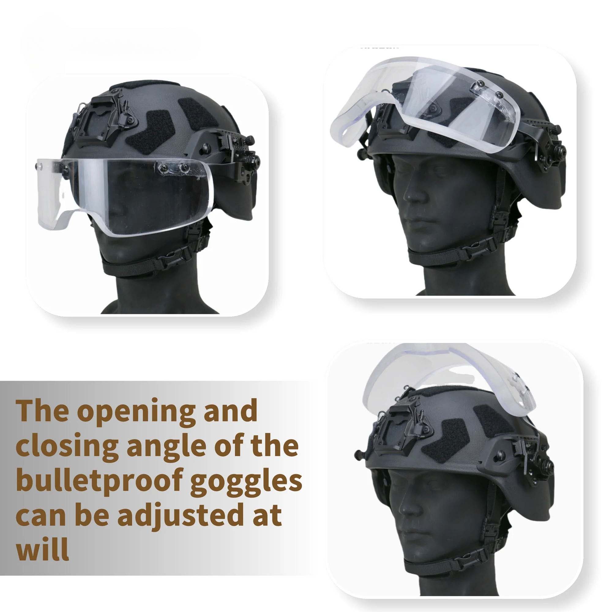 Bulletproof Helmet and Goggles