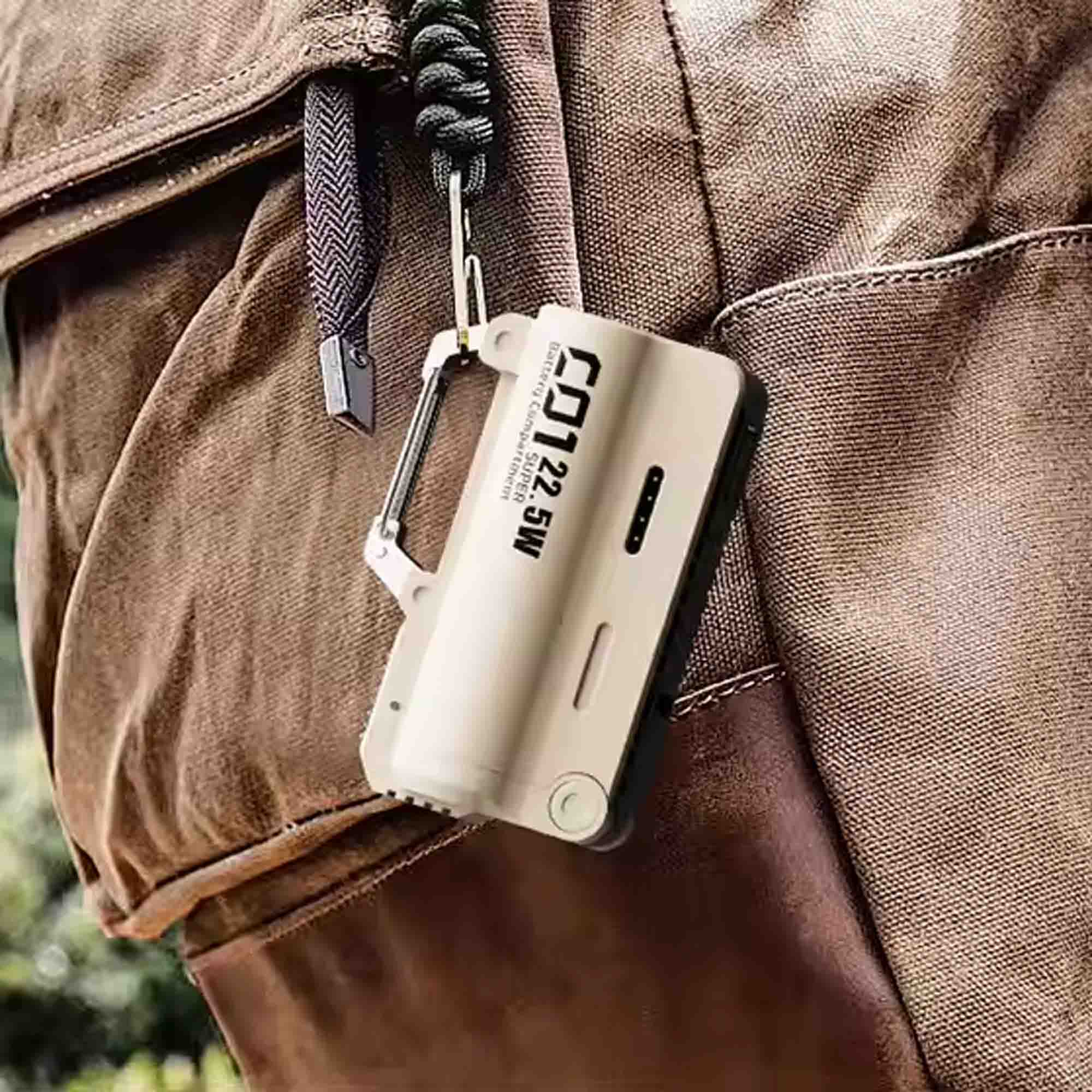 Fast Charging Tactical Carabiner Clip Power Bank