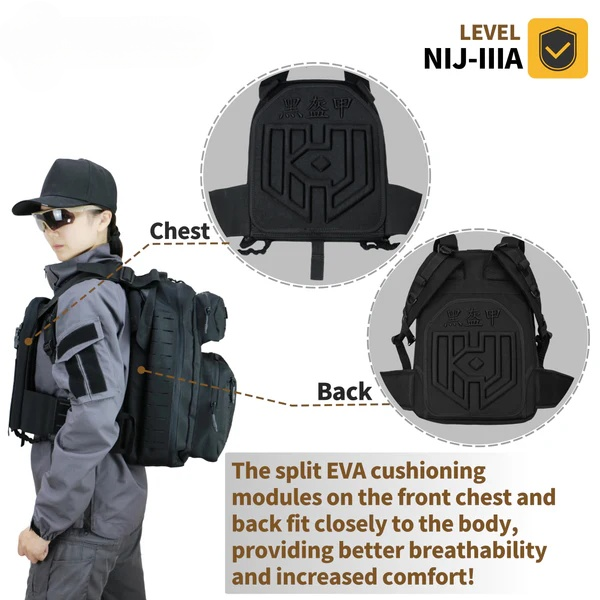 Bulletproof Backpack Nylon Material - NIJ IIIA