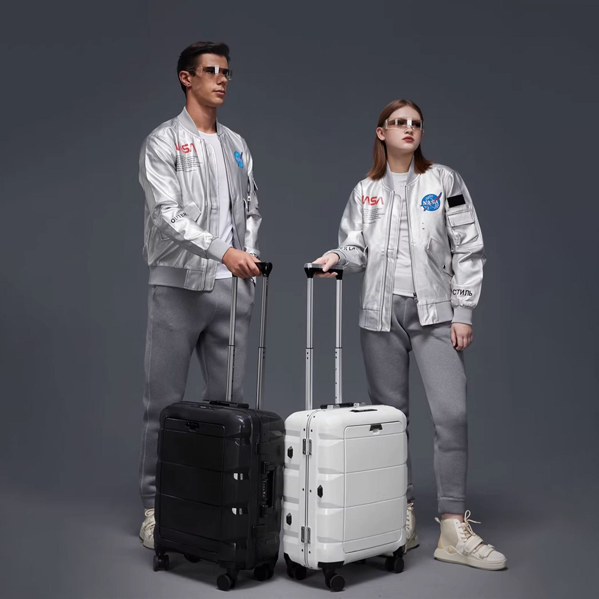 Large-Capacity Fingerprint Luggage