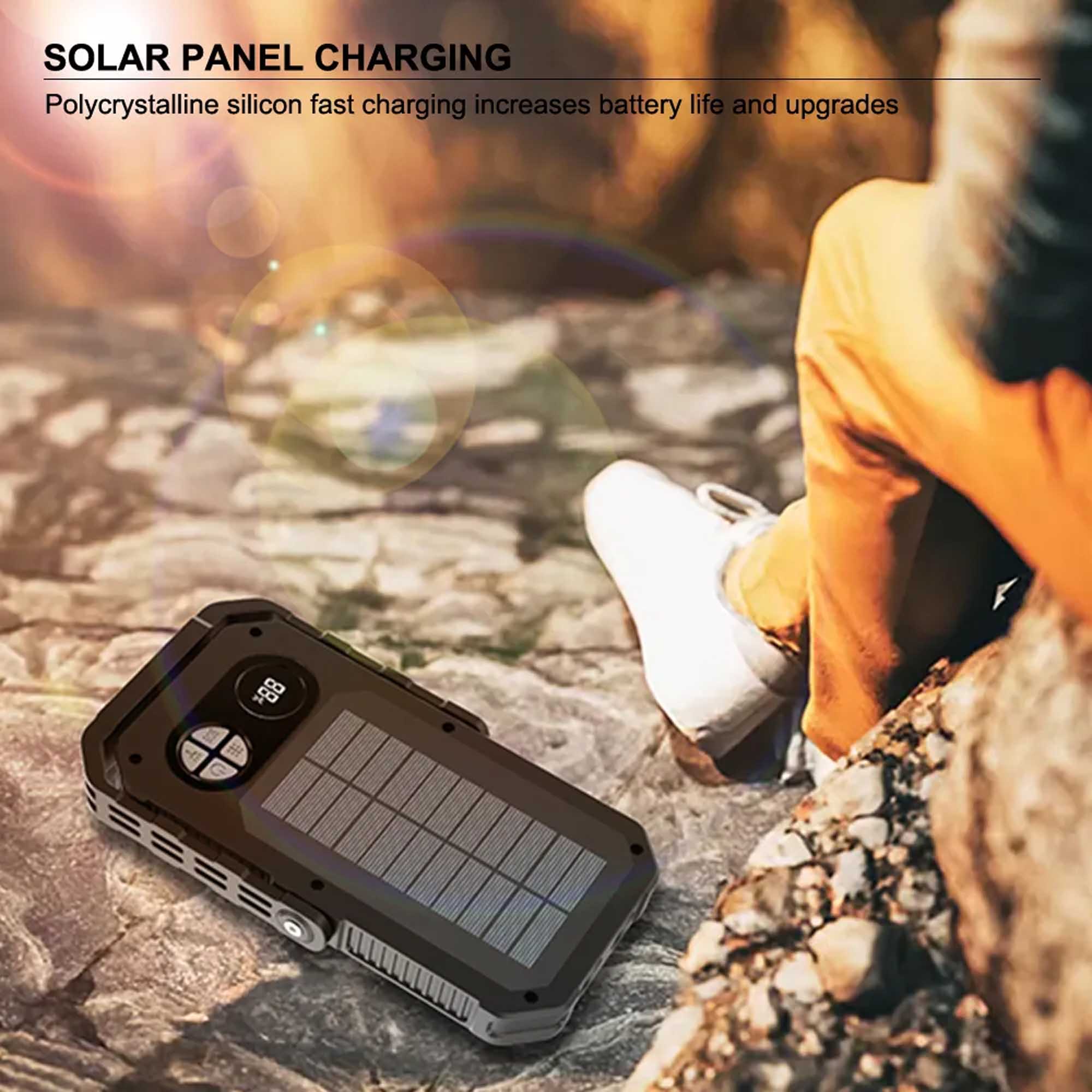 Long-Lasting Solar Outdoor Camping Flashlight