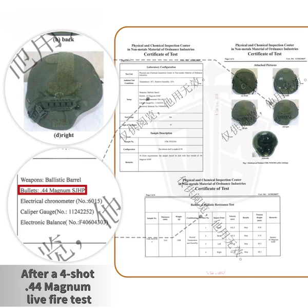 Tactical Bulletproof Helmet Set - NIJ IIIA