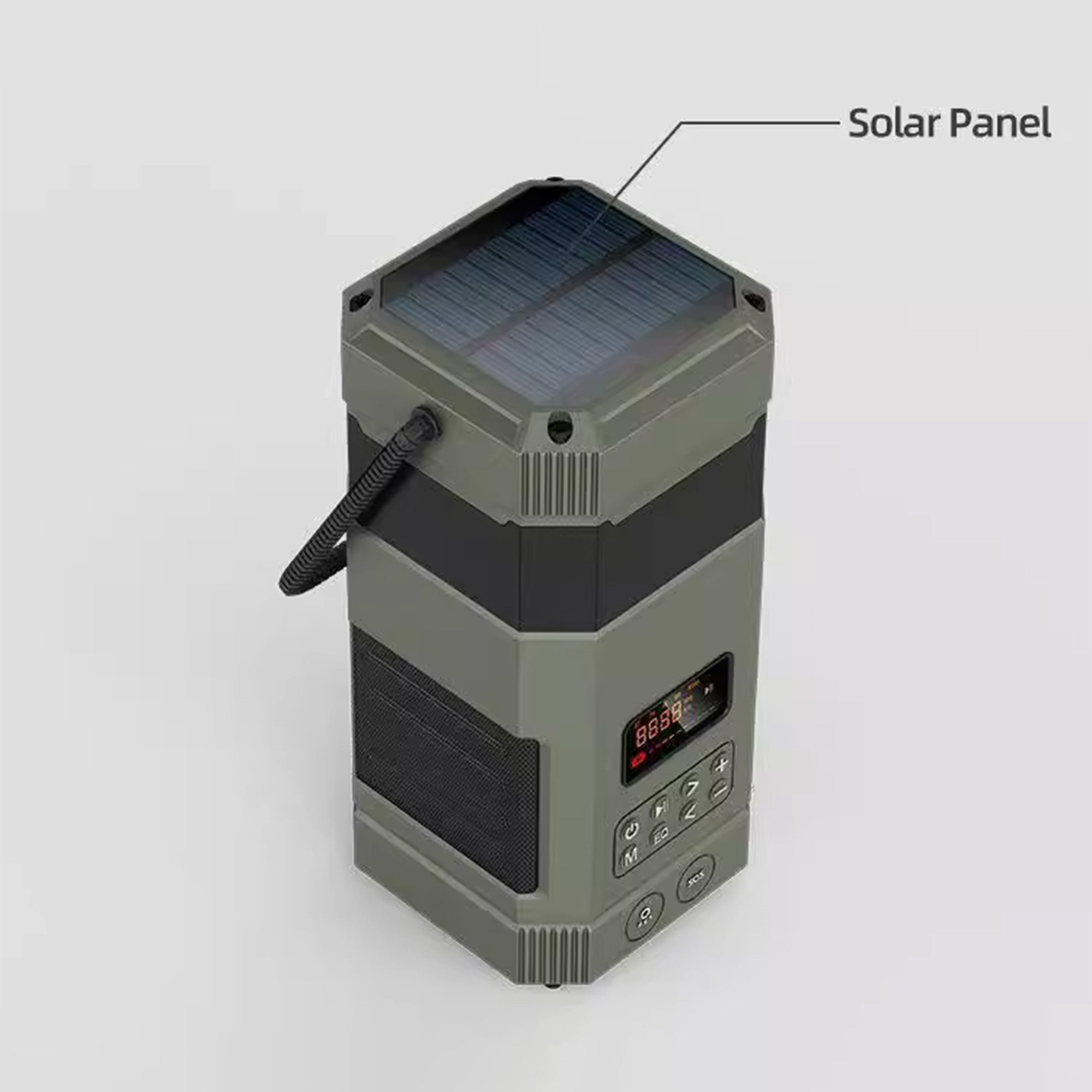 Solar Hand-Crank Emergency Radio Flashlight Power Bank