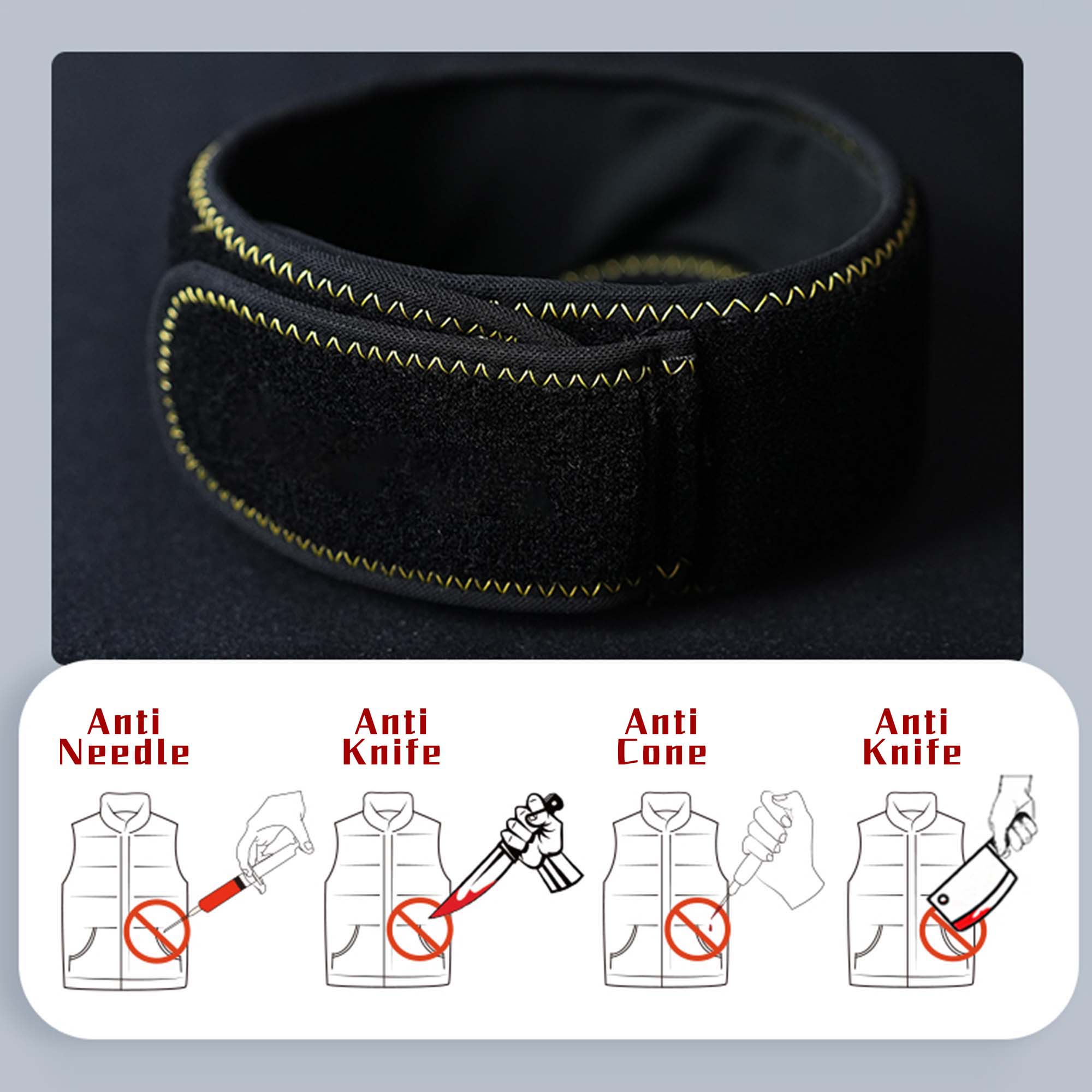 Stab Proof Neck Guard Feature