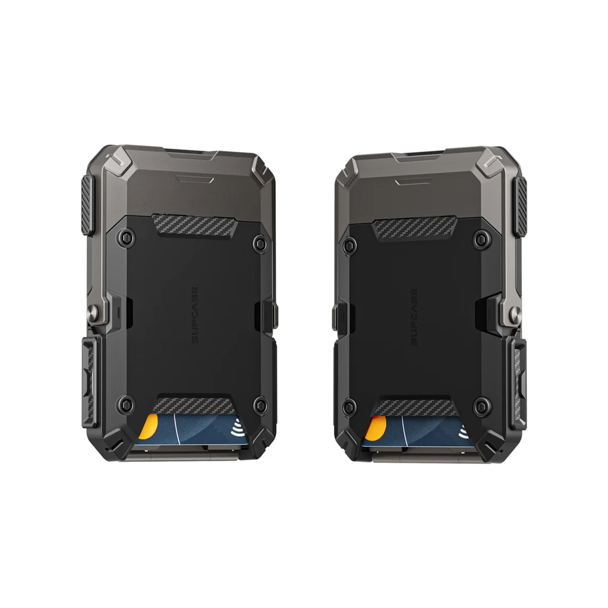 Strong Magnetic Foldable Metal Phone Stand & Card Case