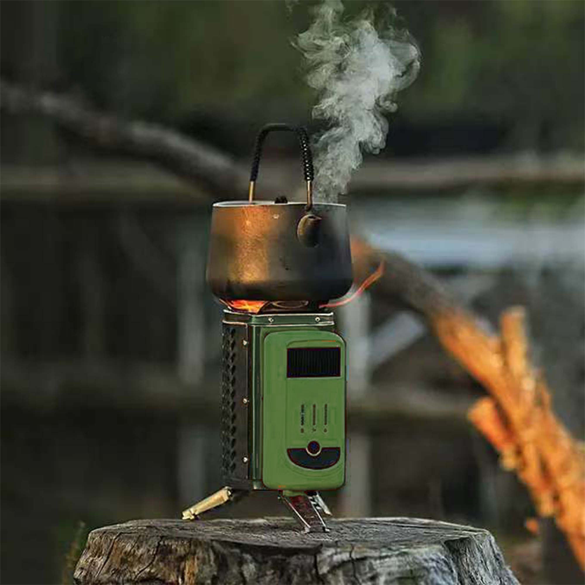 USB Rechargeable Firewood Outdoor Stove Heater