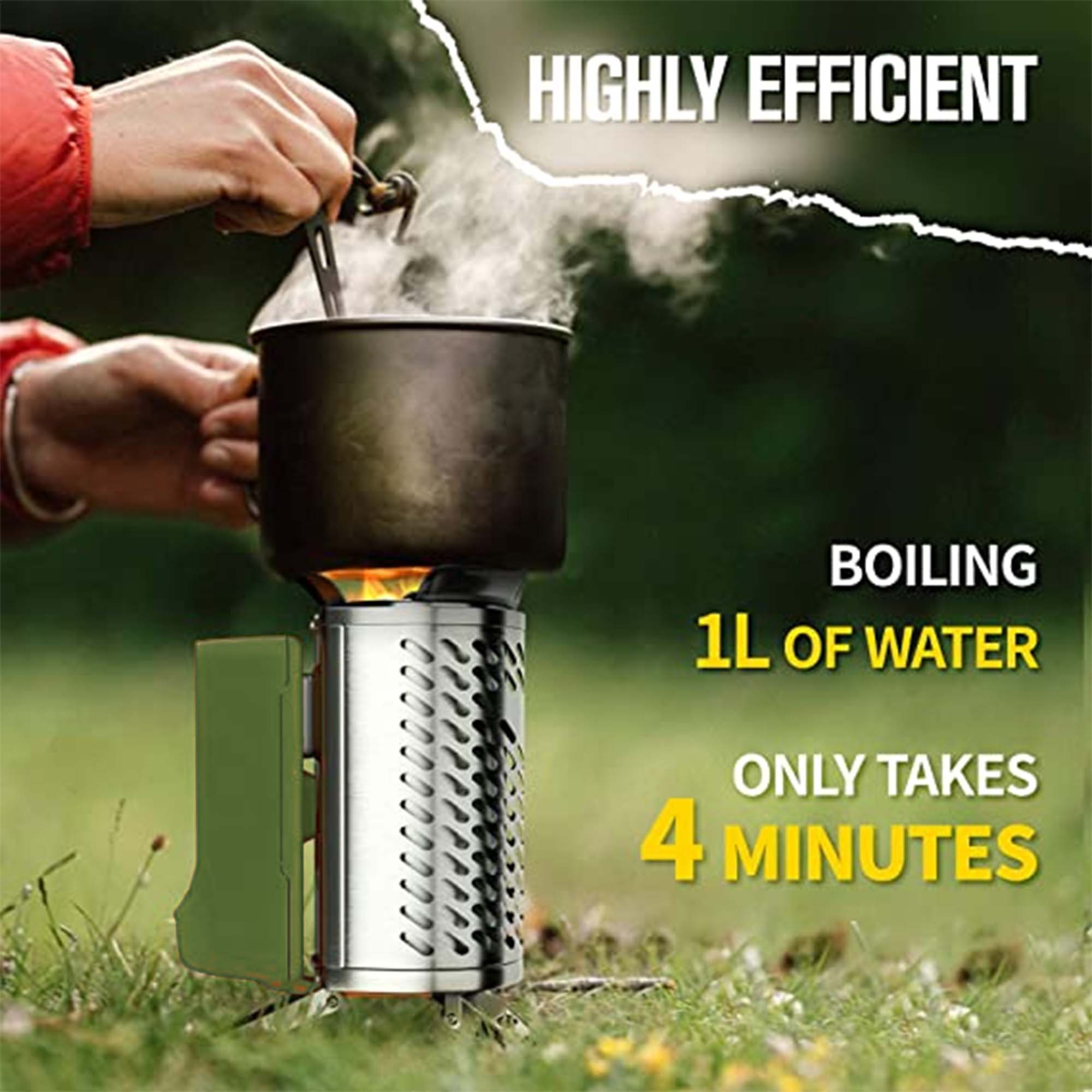 USB Rechargeable Firewood Outdoor Stove Heater