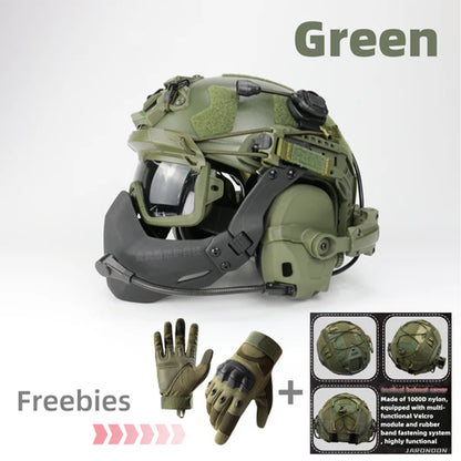 Tactical Riot Helmet Set FAST SF - 7 Piece