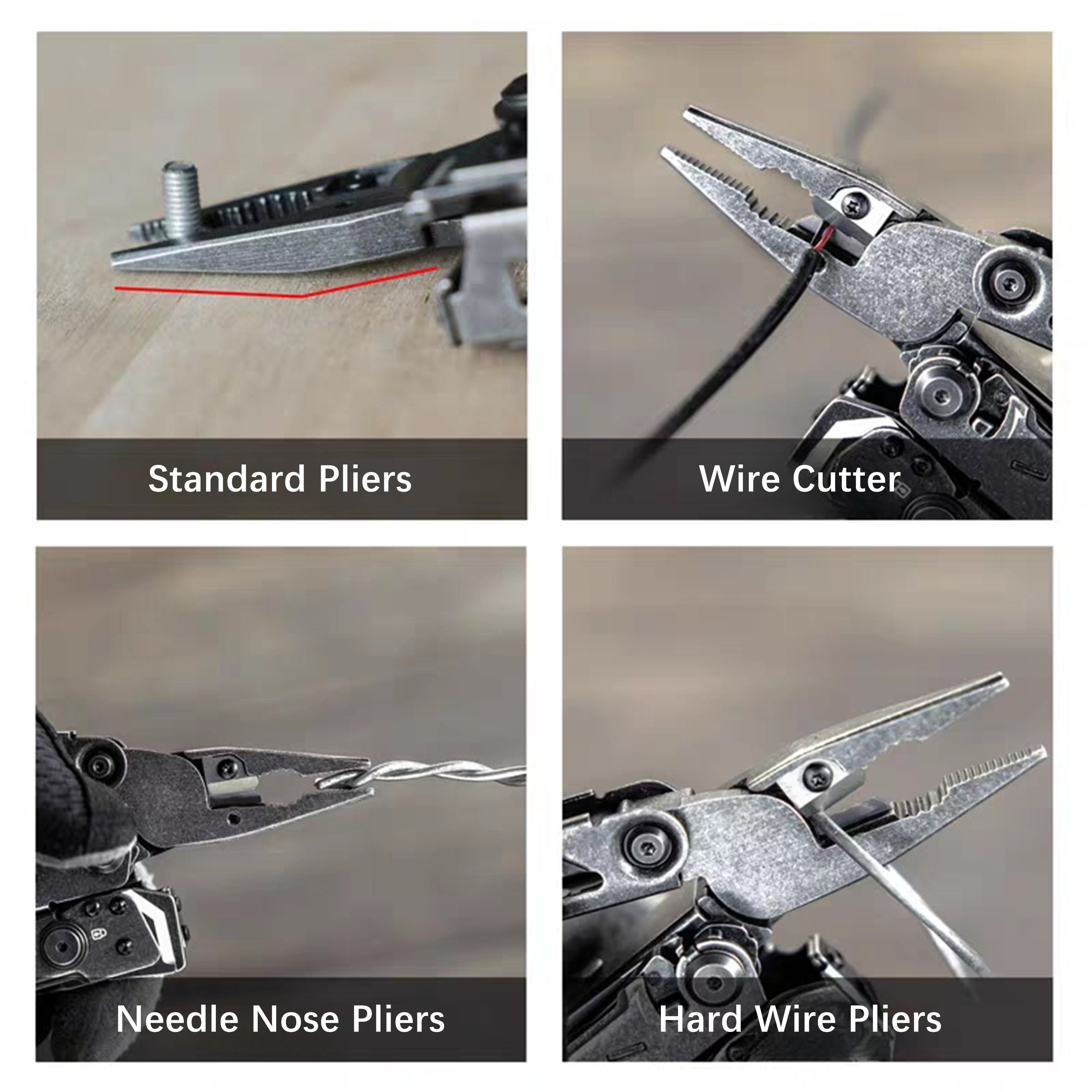 Multifunctional Outdoor Survival Tactical Folding Tool Pliers