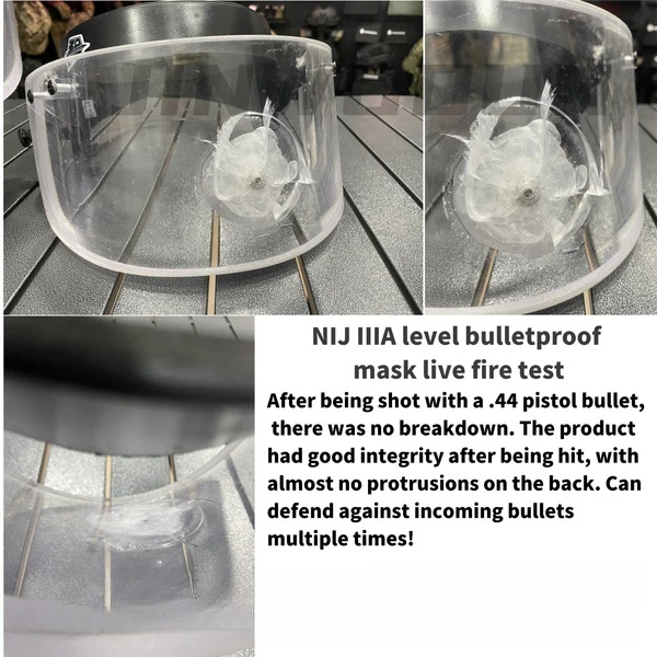 Ballistic Visor For Tactical Helmet - NIJ IIIA