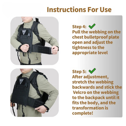 Bulletproof Backpack Nylon Material - NIJ IIIA