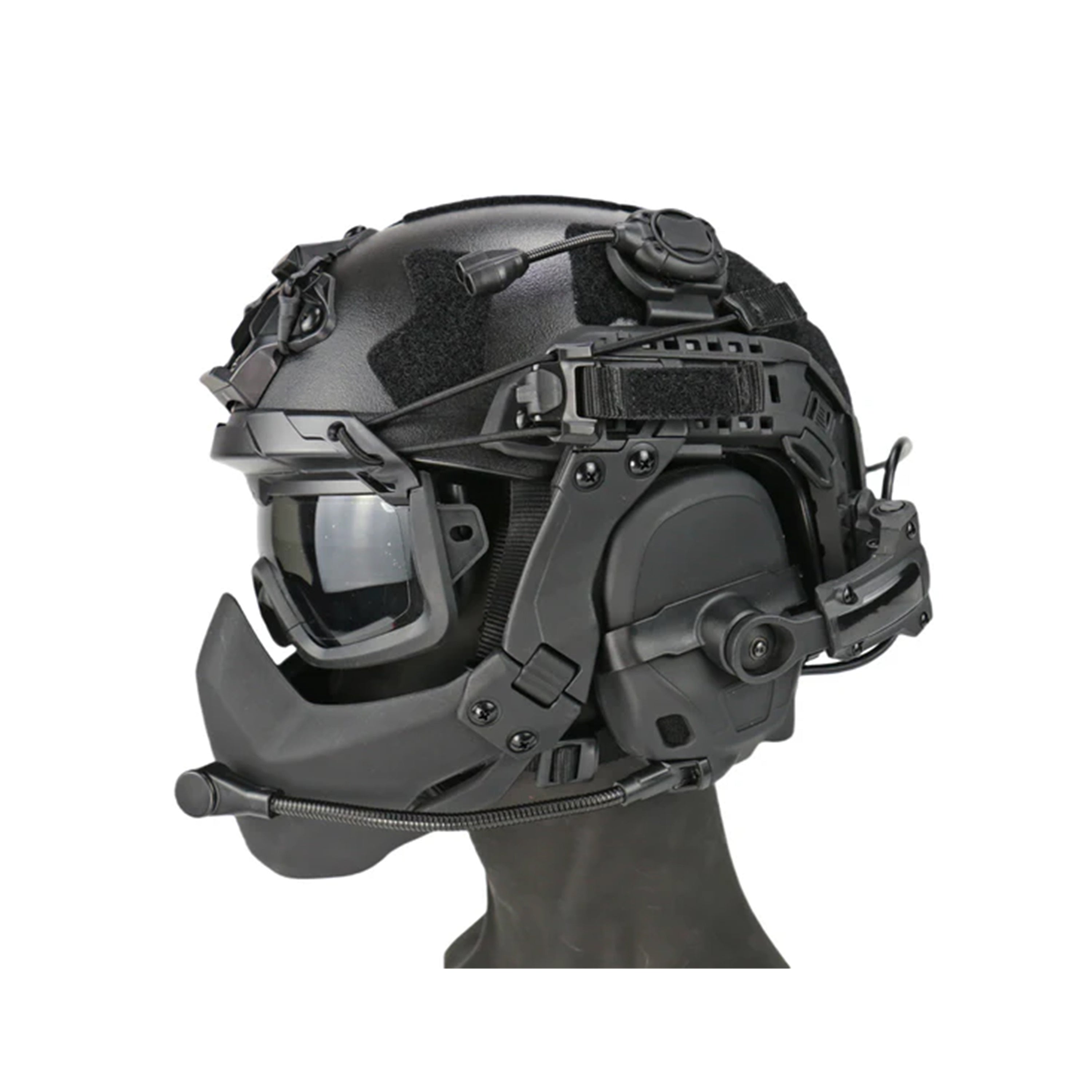 Tactical Riot Helmet Set FAST SF - 7 Piece