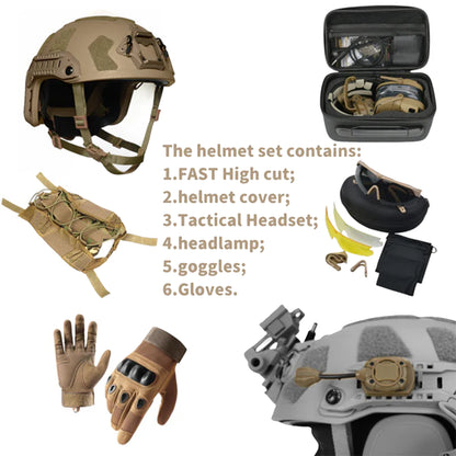 High Cut Bulletproof Helmet Set Wendy - NIJ IIIA