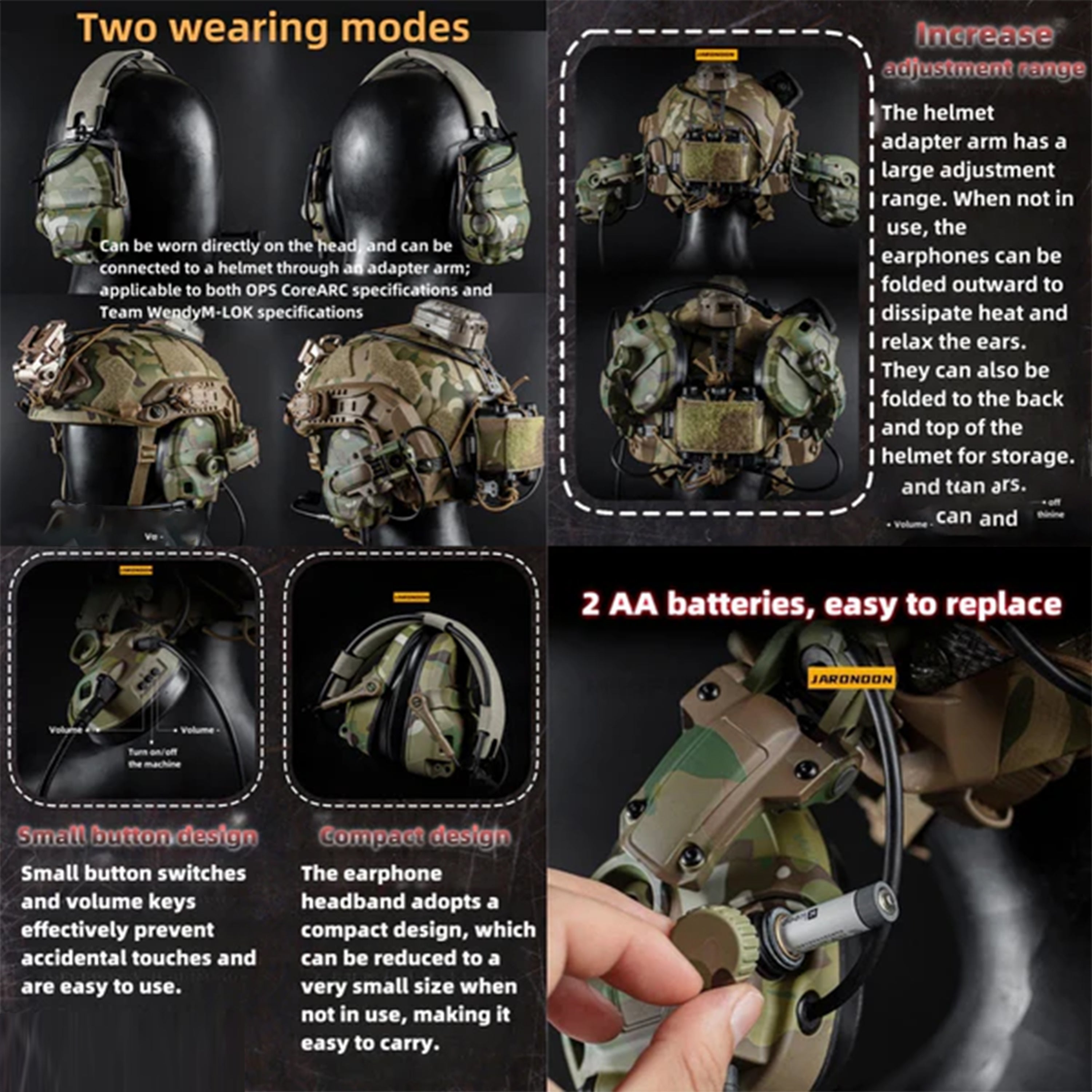 Tactical Riot Helmet Set FAST SF - 7 Piece