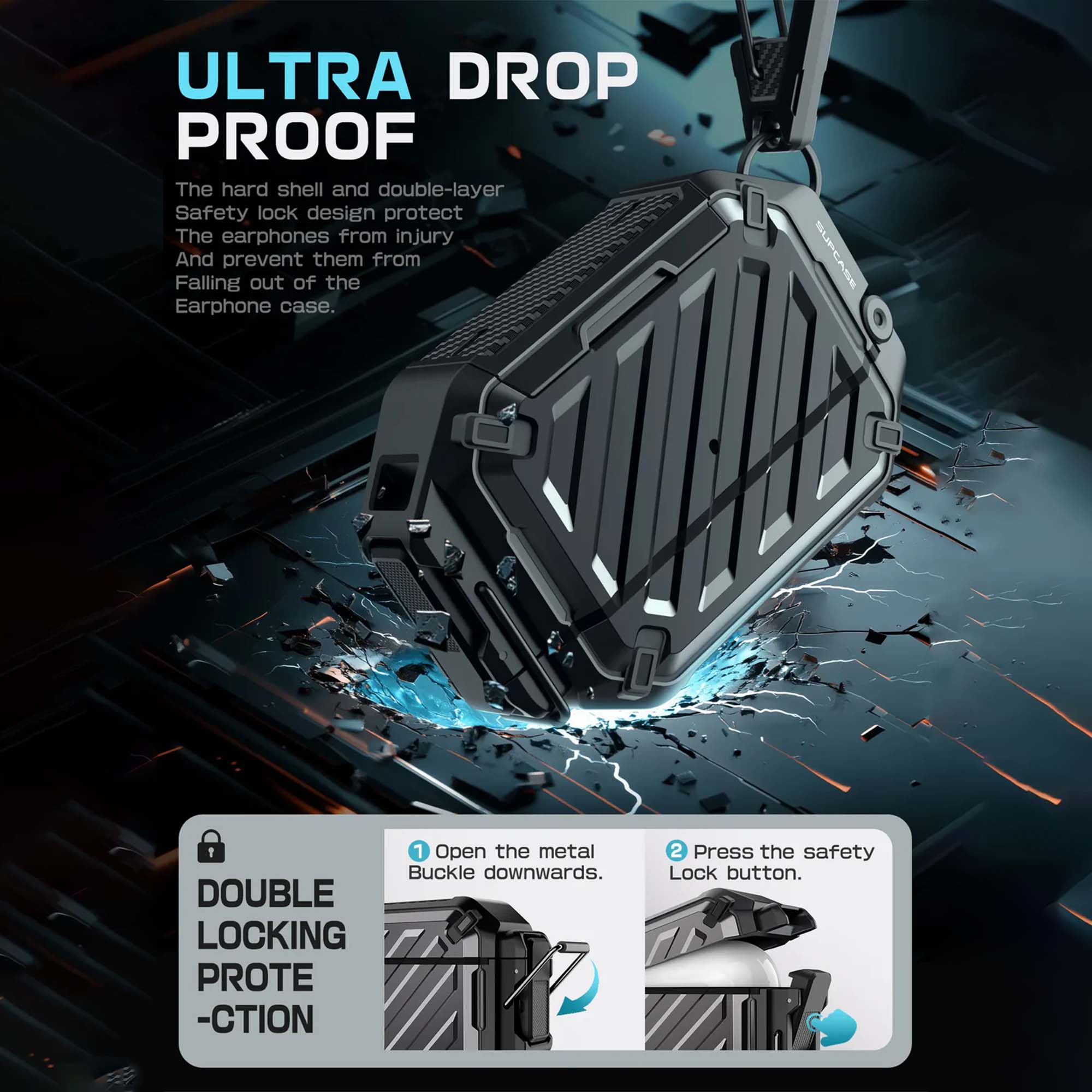 AirPods Pro Security Lock Clip Protective Case