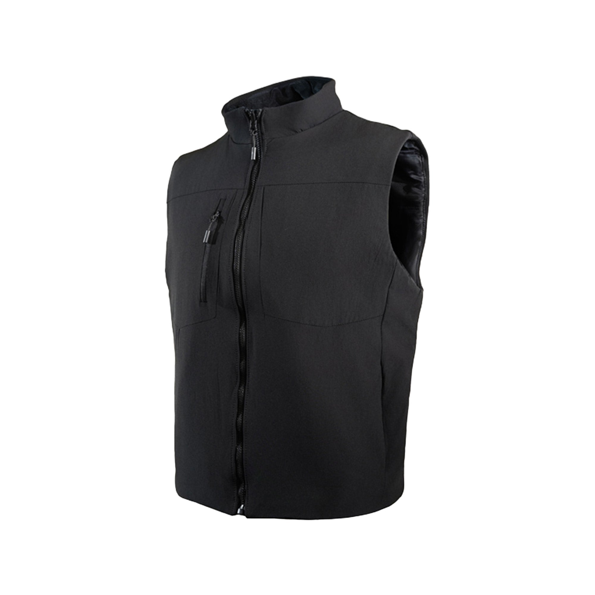 Black Quilted Cotton Stab Proof Vest