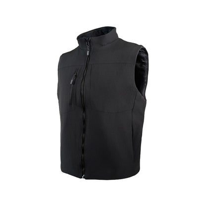 Black Quilted Cotton Stab Proof Vest