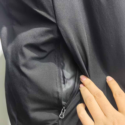Black Quilted Cotton Stab Proof Vest