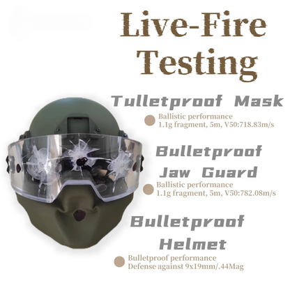 Bullet Proof Full Face Wendy Helmet - NIJ IIIA