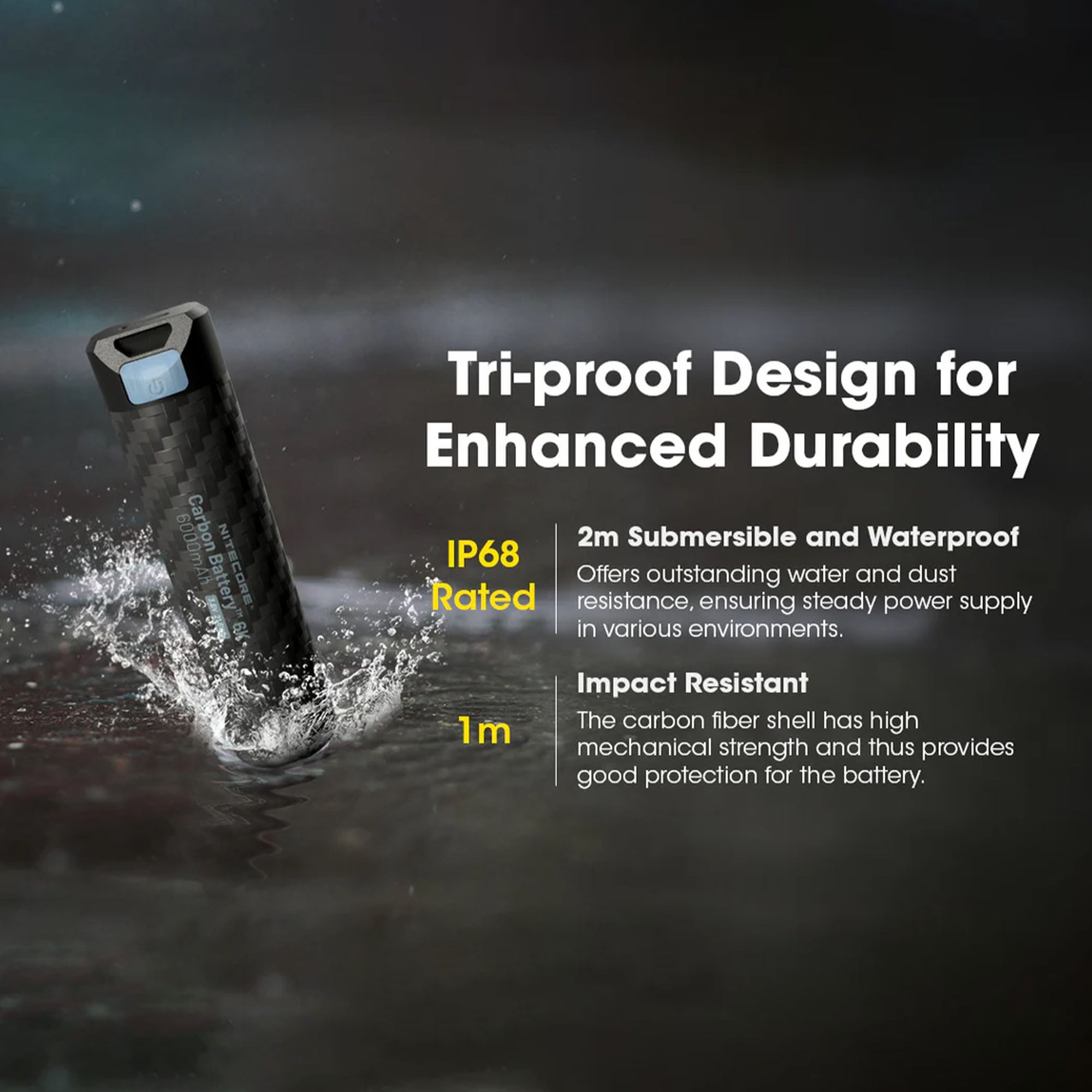 Carbon Battery 6K USB-C 6000mAh Power Bank