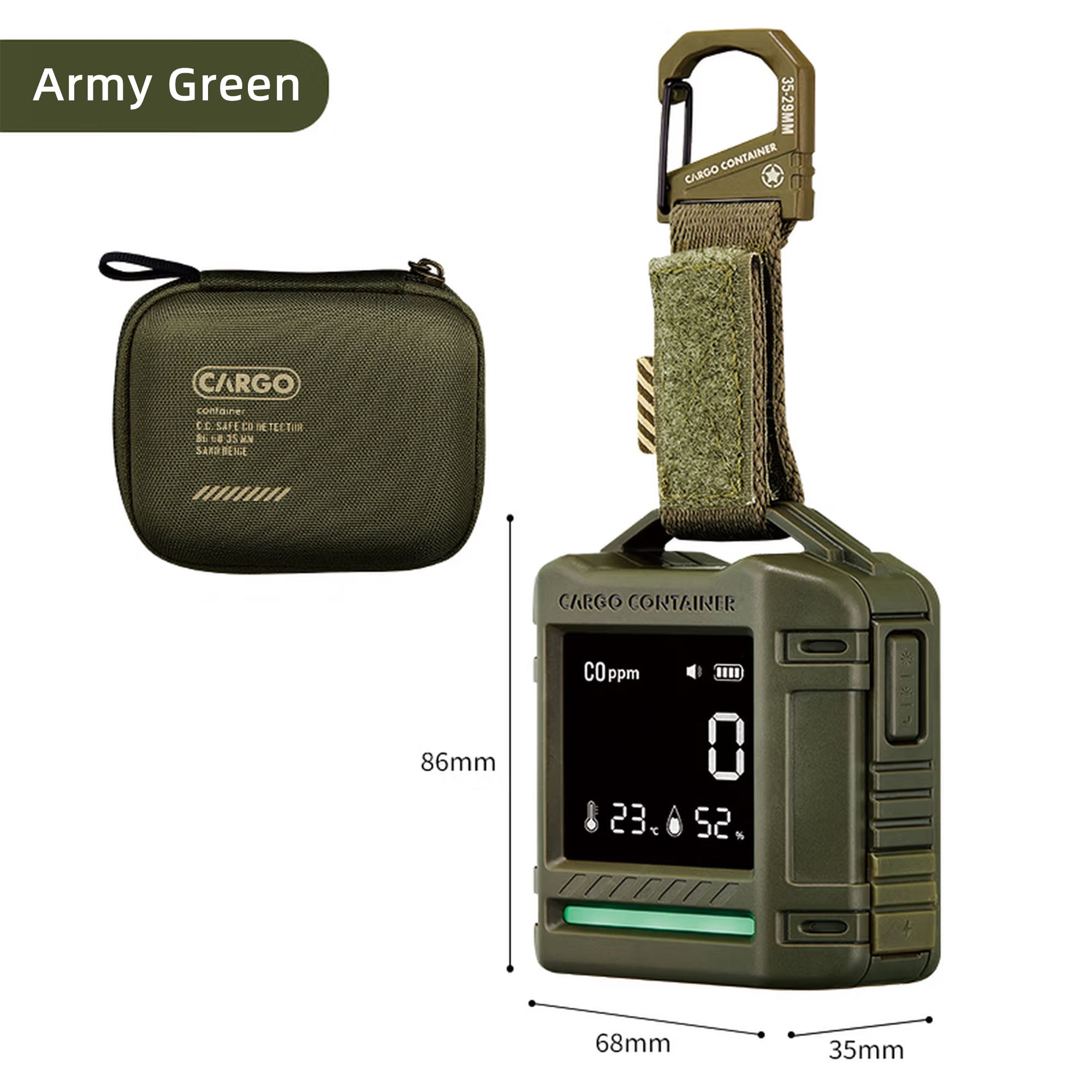 CO Alarm With Temperature & Humidity Detector