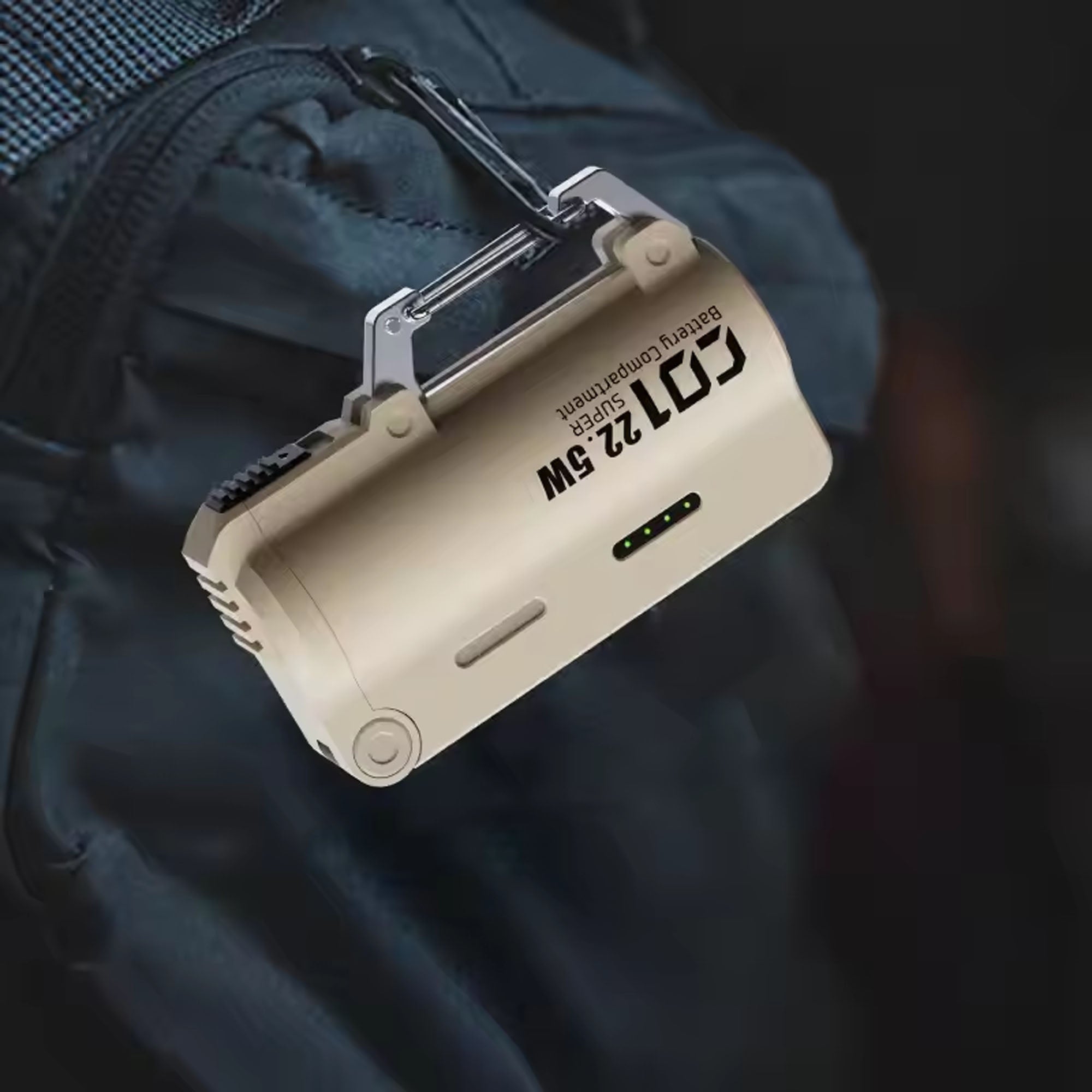 Fast Charging Tactical Carabiner Clip Power Bank