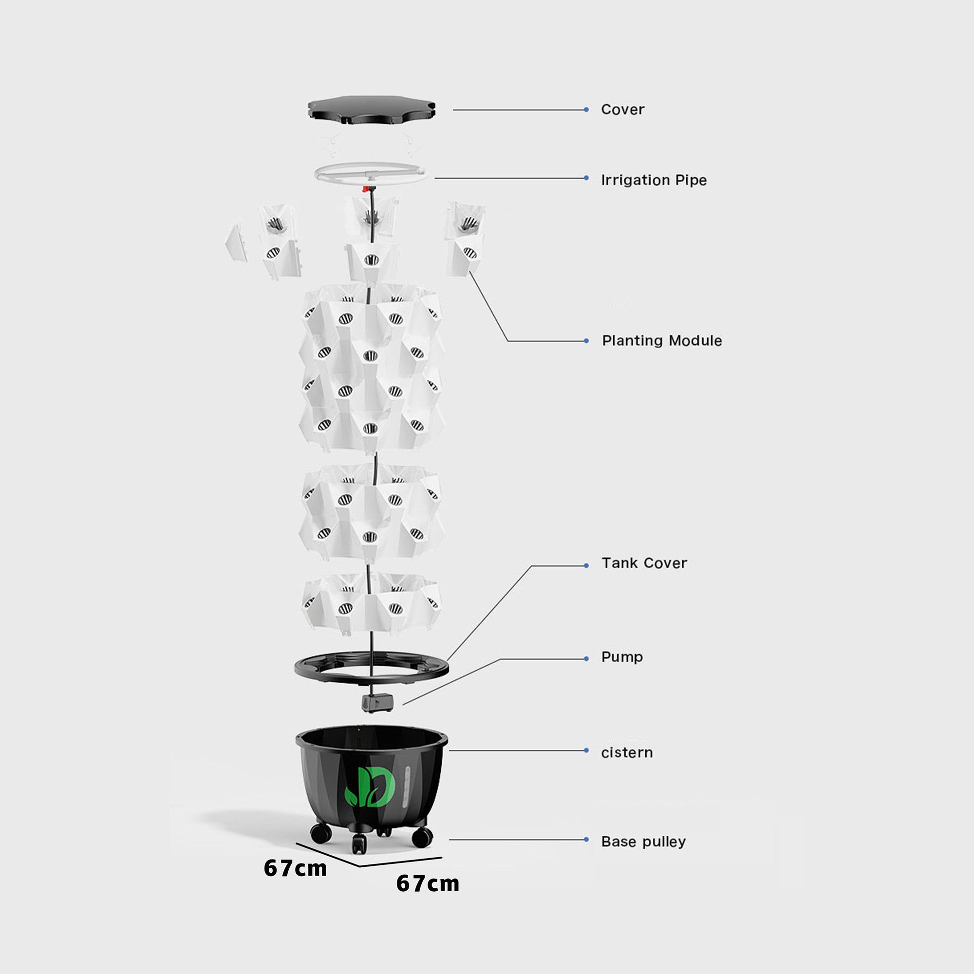 Hydroponic Grow Shelf Details