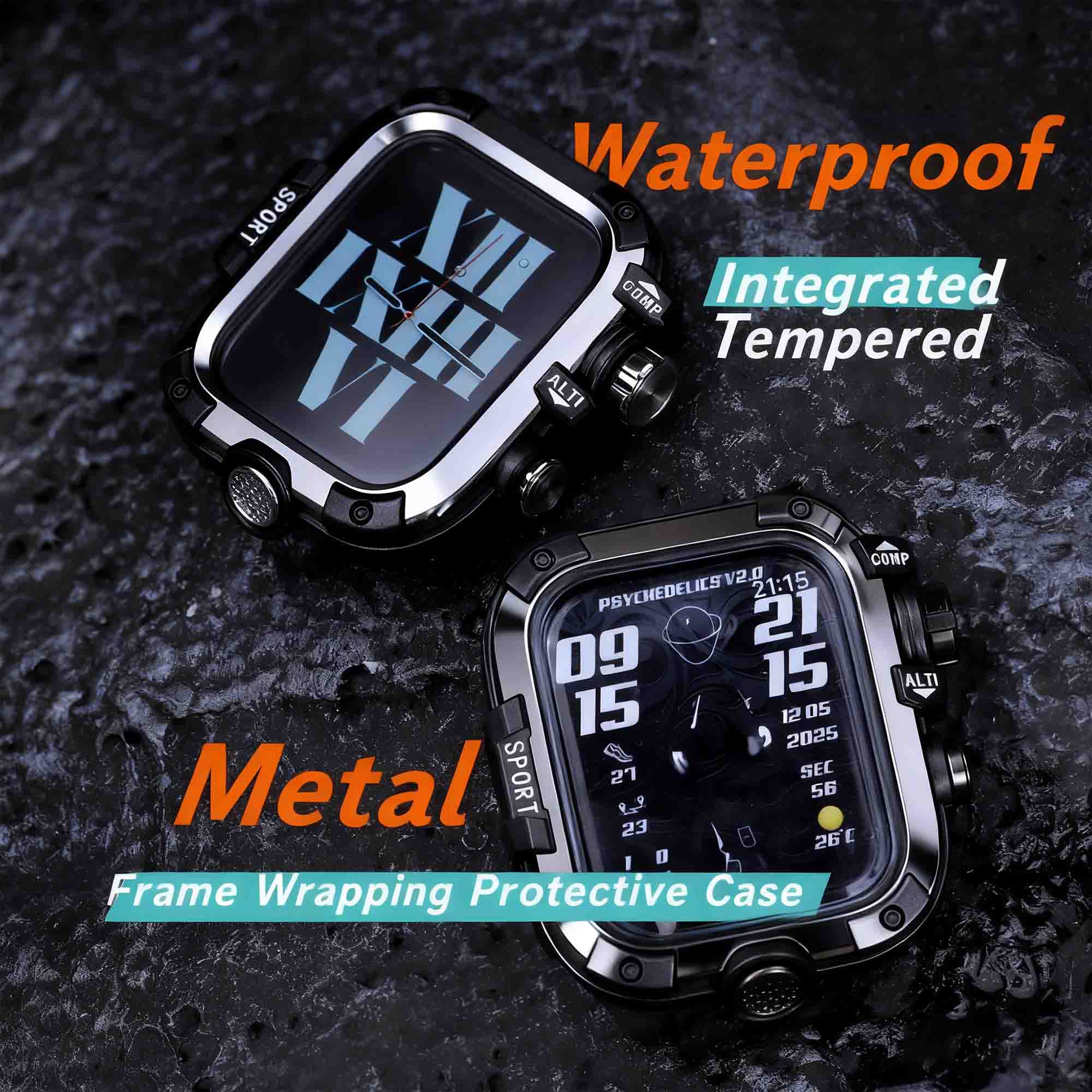 Iwatch All-In-One Tempered Glass Case