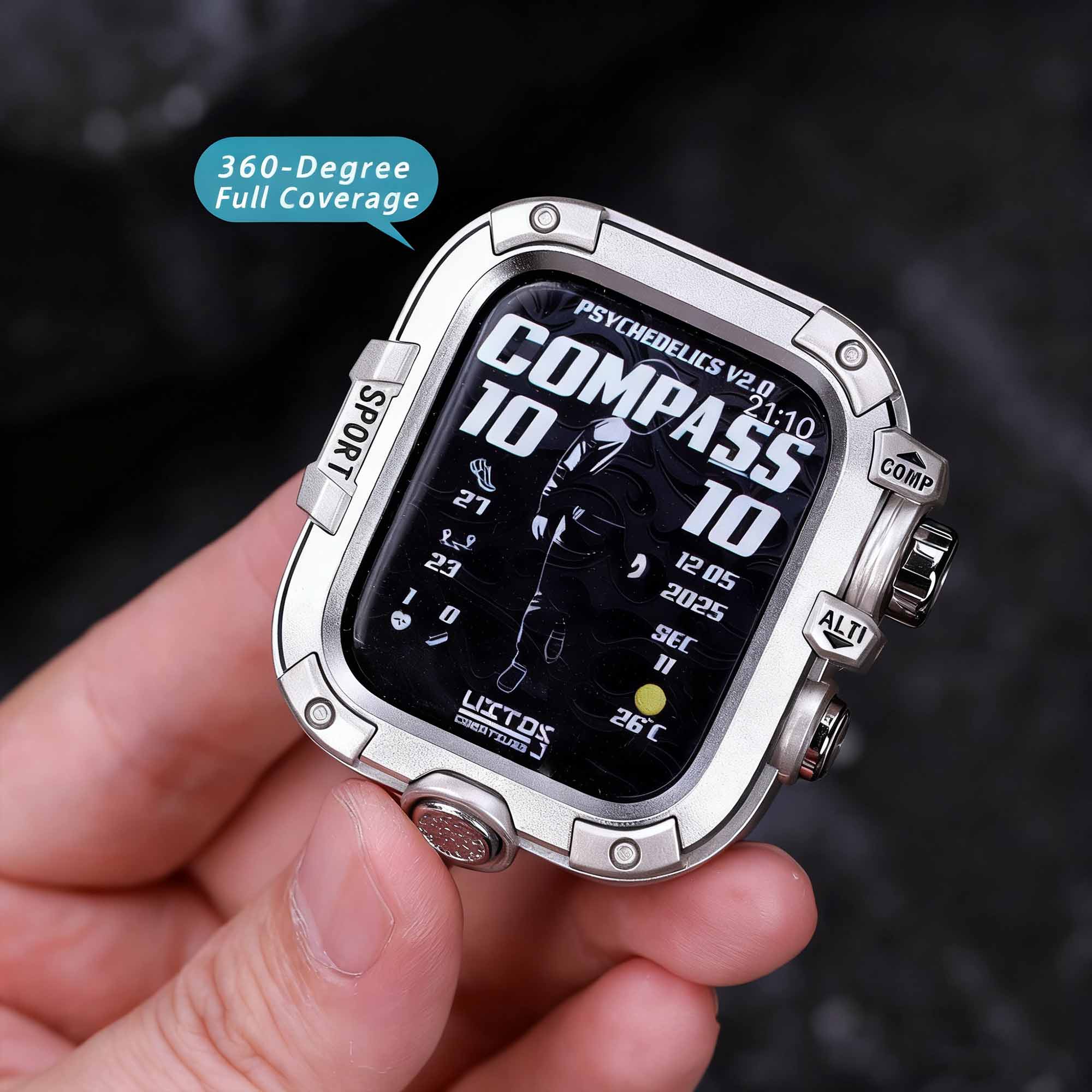 Iwatch All-In-One Tempered Glass Case