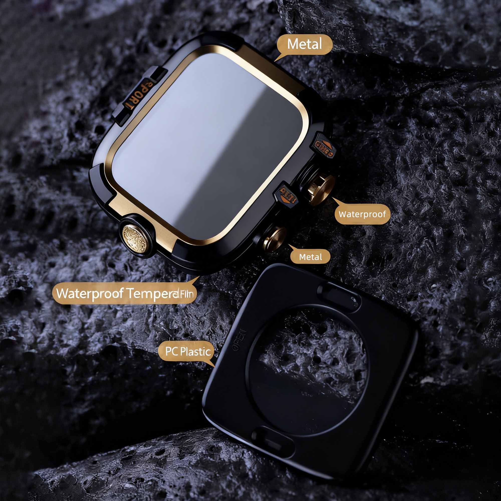 Iwatch All-In-One Tempered Glass Case