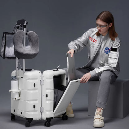 Large-Capacity Fingerprint Luggage