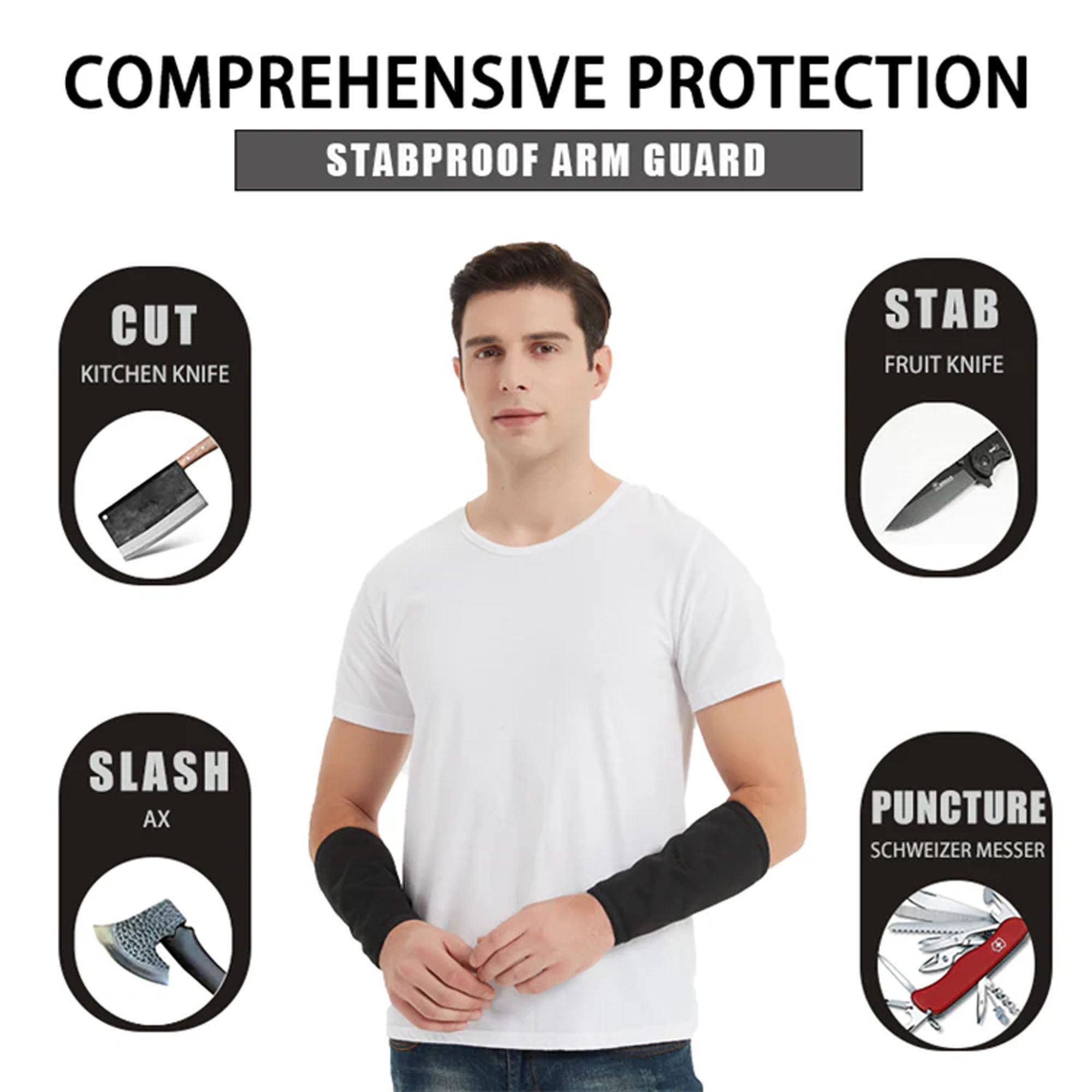 Slash Proof Arm Guard Feature