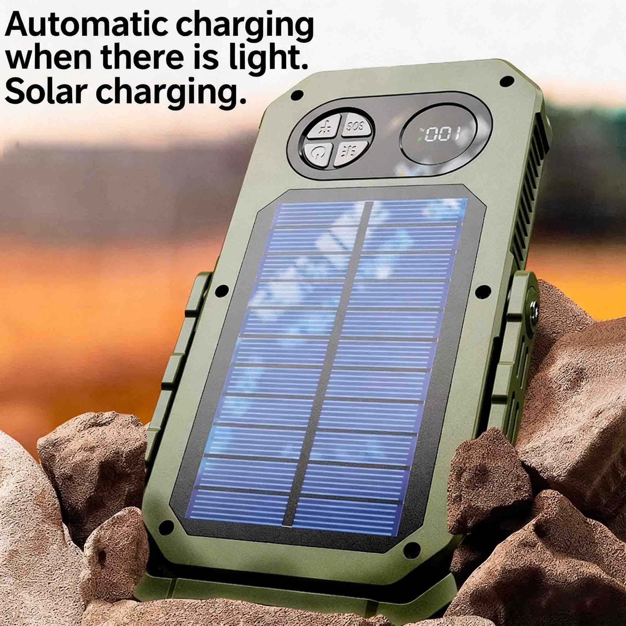 Long-Lasting Solar Outdoor Camping Flashlight