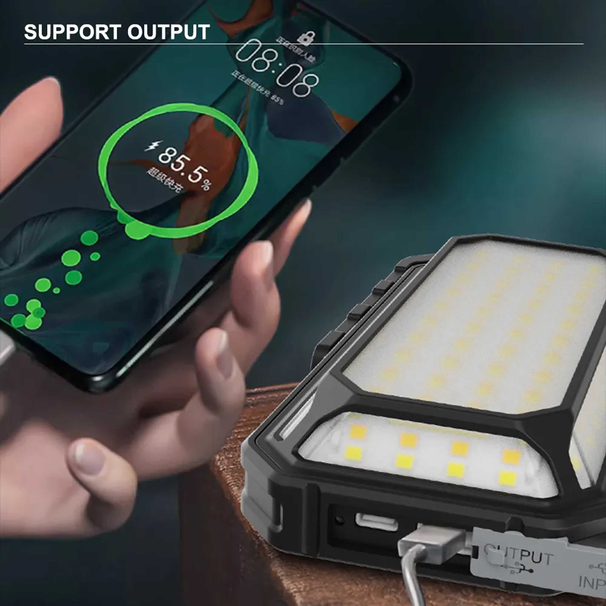 Long-Lasting Solar Outdoor Camping Flashlight