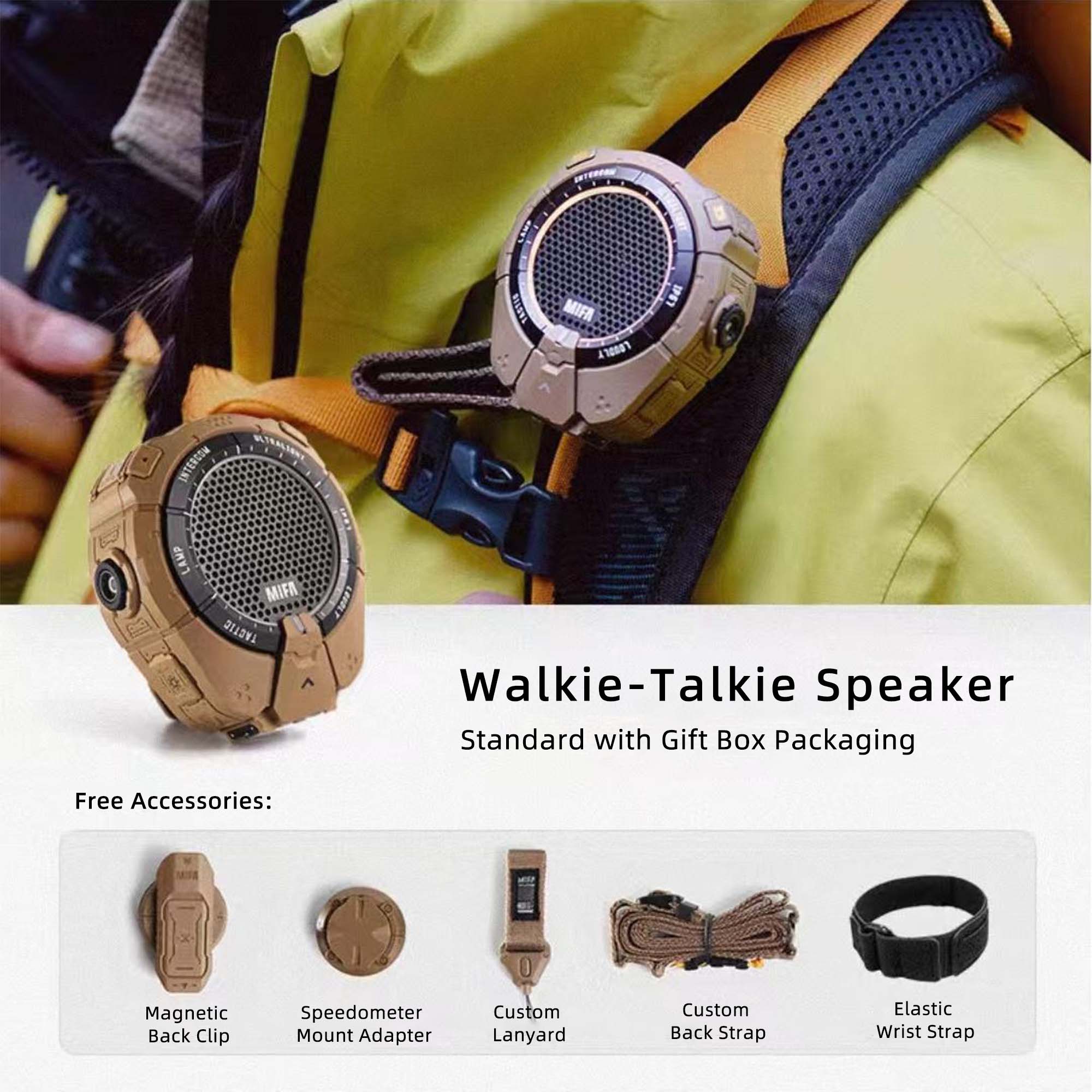 Portable Outdoor Walkie Talkie & Mini Speaker