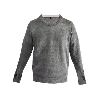 Small Round Neck Long Sleeve Slash Proof Shirt (Hand Protection Style)
