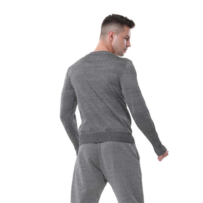 Small Round Neck Long Sleeve Slash Proof Shirt (Hand Protection Style)