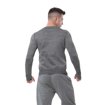 Small Round Neck Long Sleeve Slash Proof Shirt (Hand Protection Style)